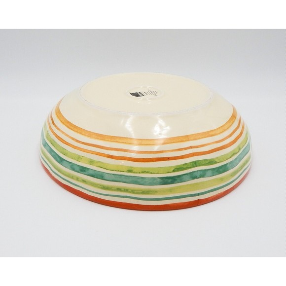 222 Fifth Tuscan Villa Pasta Serving Bowl Large Round 11 Inch - Picture 12 of 13